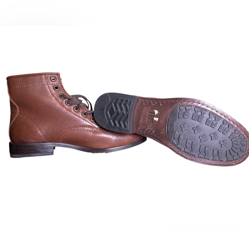 Like New! Frye Brown Lace Up Leather Boots size 7 - Picture 7 of 8